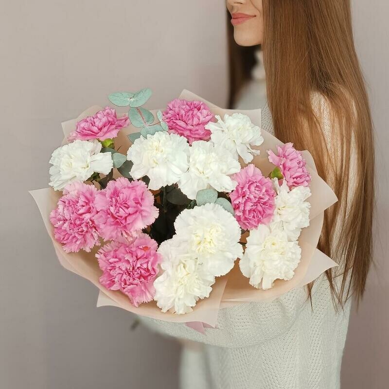 Нежное послание с диантусами, стандартный