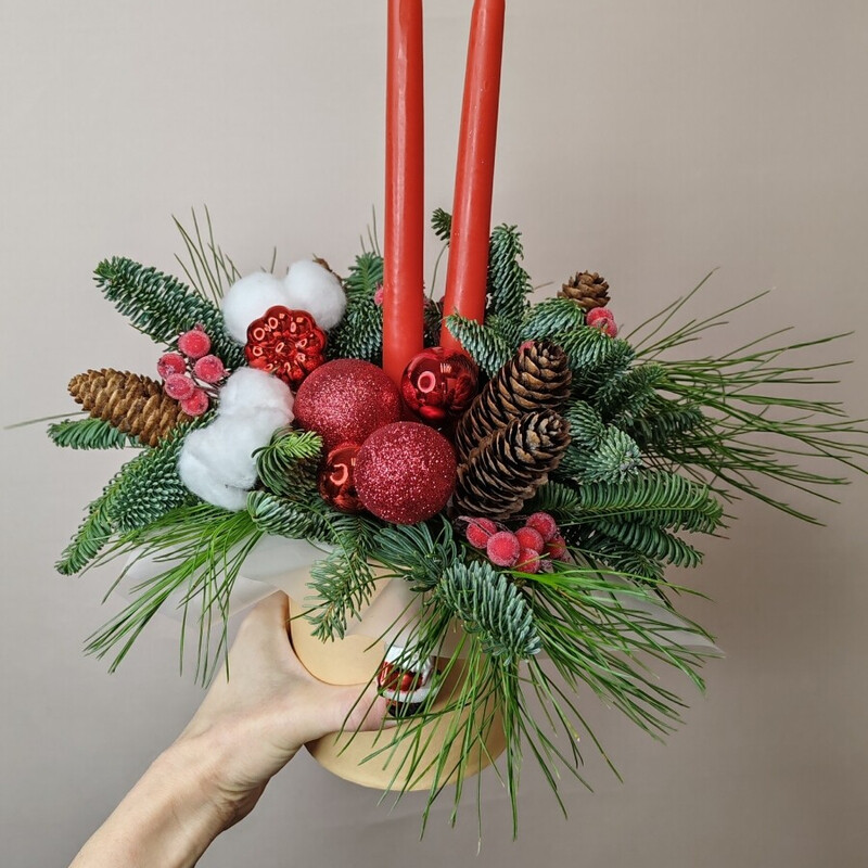 Композиция к Новому году и Рождеству, стандартный