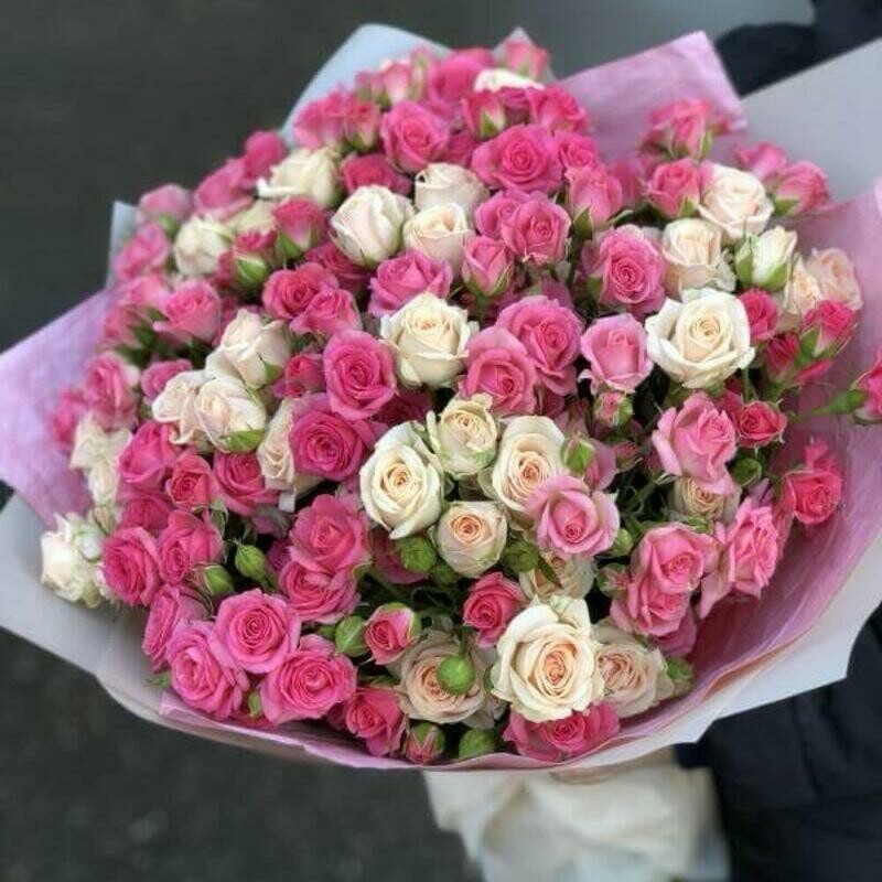 Bouquet of bush roses mix, standart