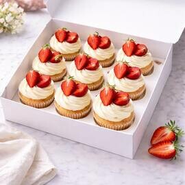 Nabor 9 kapkejkov s klubnikoj