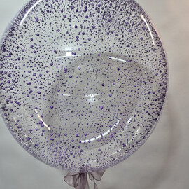 Шар прозрачный с пенопластом, шар с гелием, шар на праздник