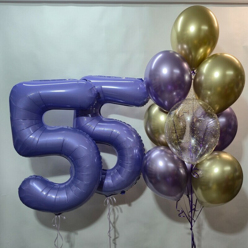 Nabor sharov tcifri 55. shari s geliem, shari na yubilej, standart