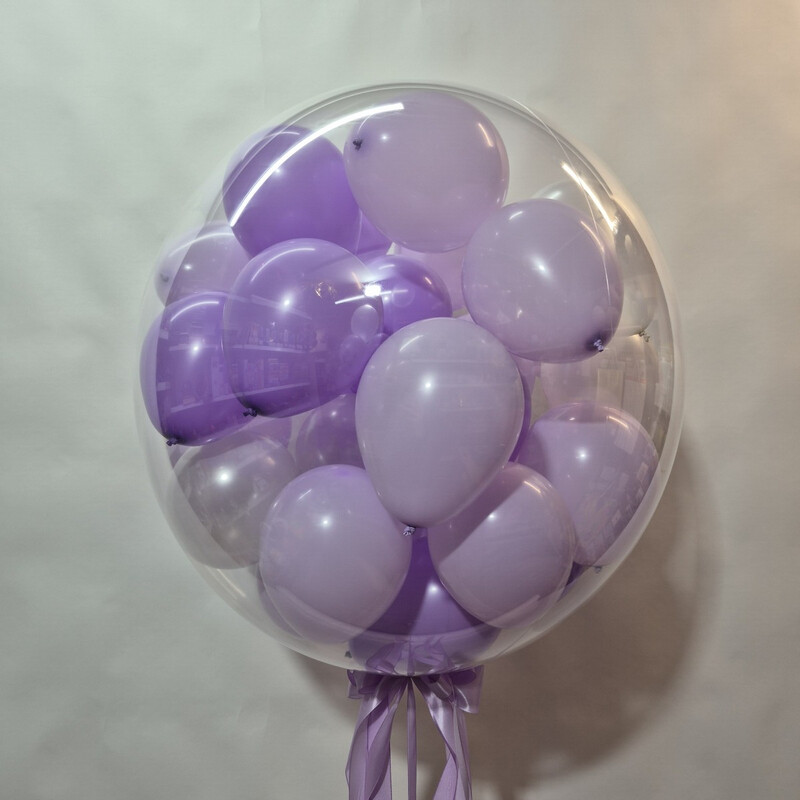 Воздушный шар Баблс 76 см. с шарами внутри, стандартный