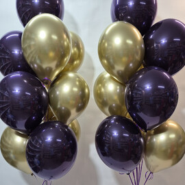 Набор шаров в зеркальных оттенках, шары с гелием, шары на праздник