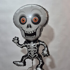 Ball (40 /102 cm) Figure, Dancing skeleton, White
