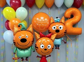 Набор Три Кота, шары с гелеем