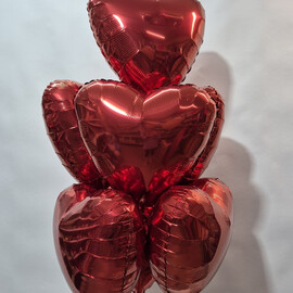 Nabor fol_girovannih serdetc, shari s geliem, shari na prazdnik