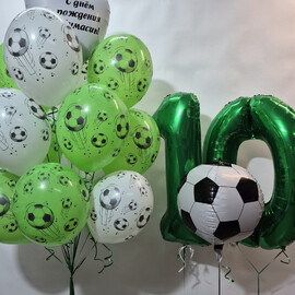 Nabor sharov dlya futbolista 10 let, shari s geliem, shari na den_ rozhdeniya