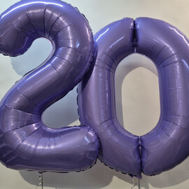 Набор шаров 20 лет, шары с гелием