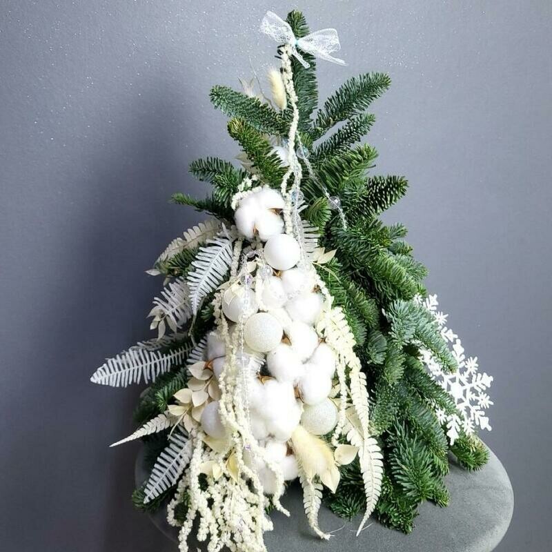 Елочка Белоснежка , елка из нобилиса, стандартный