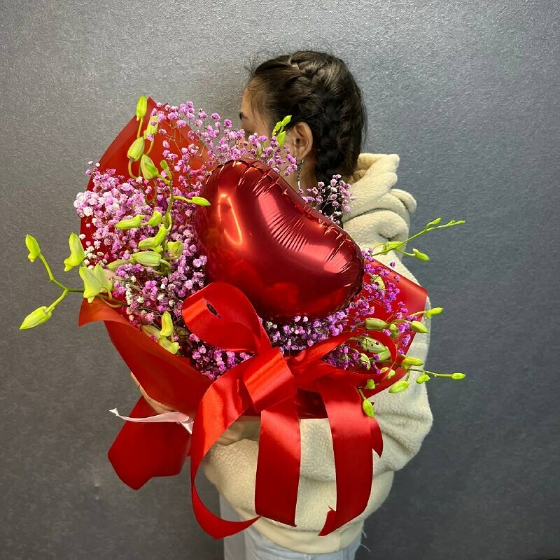 "Моей половинке" букет , стандартный