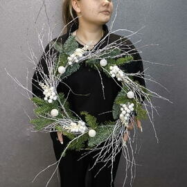 Venok novogodnij inter_ernij snezhok