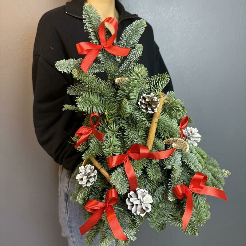 Елочка с шишками. Елка из нобилиса, стандартный