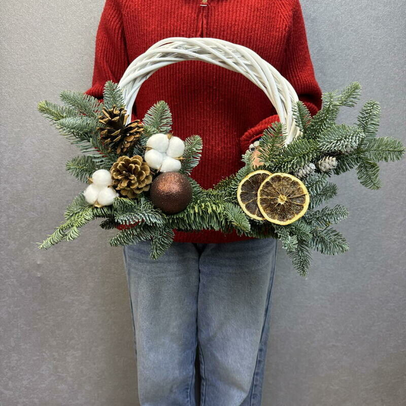 Novogodnij venok "Belosnezhka", standart