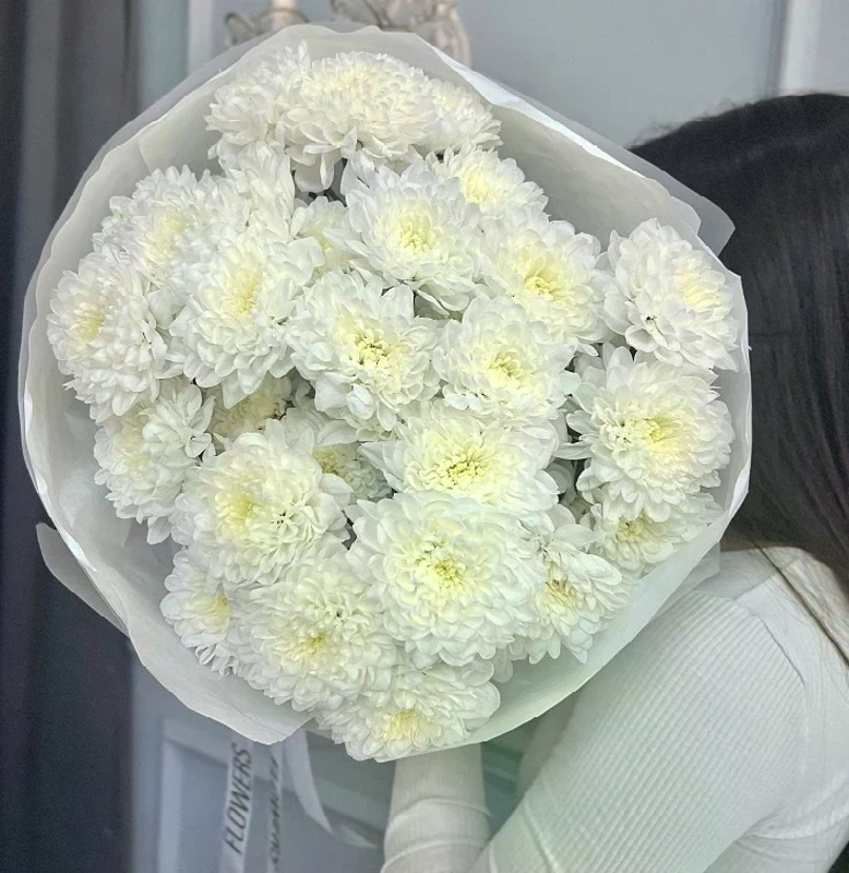 Букет Облако хризантемы размер S, стандартный