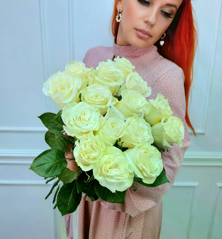 15 белых роз, 15 белых роз