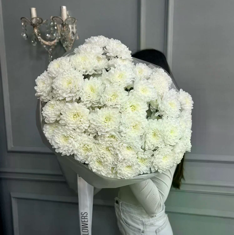 Букет Облако хризантем размер М, стандартный