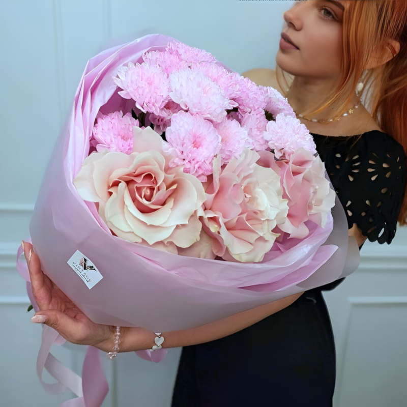 Букет Клубничный коктейль , стандартный