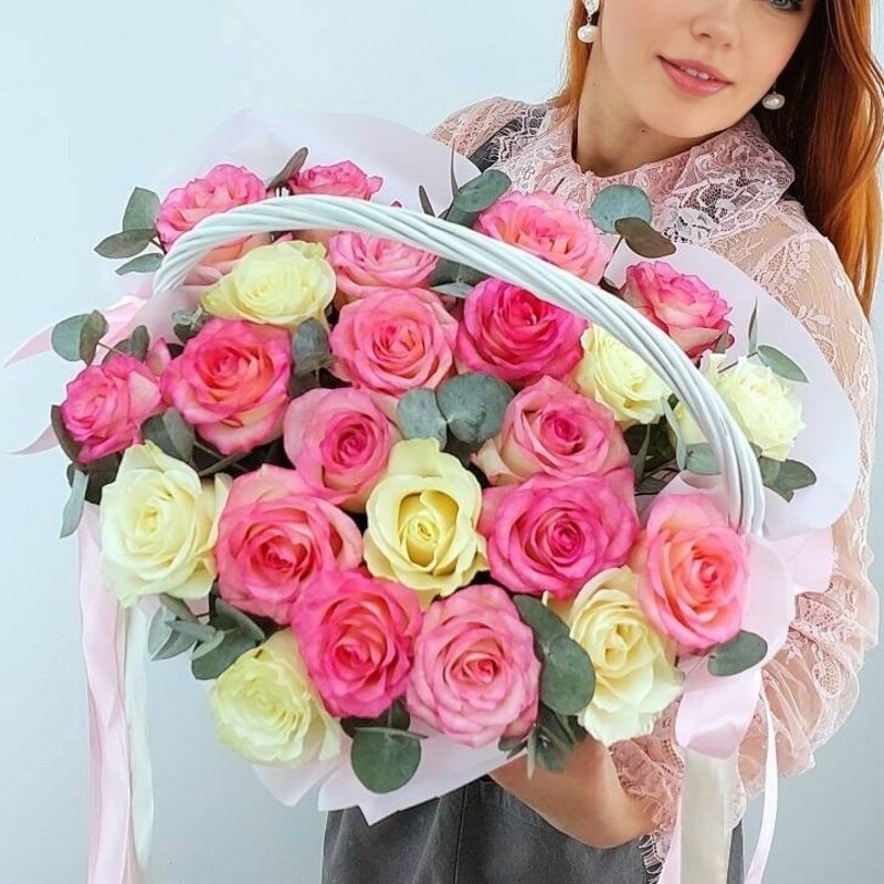 Корзина Моя любовь из 25 роз, стандартный