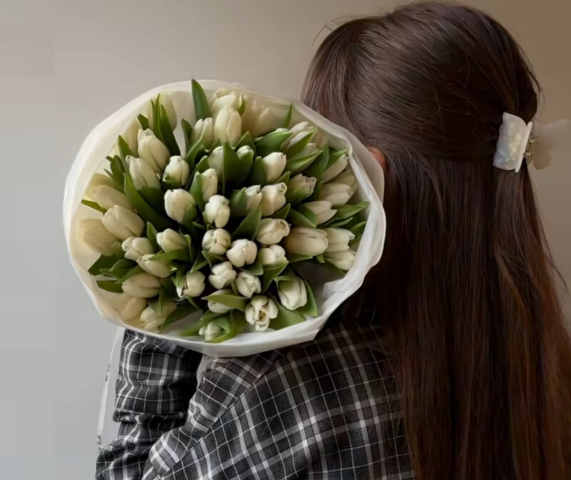 Белый тюльпан, стандартный