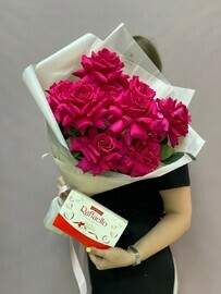 mono buket iz frantcuzskih roz