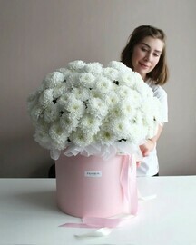 Корзина с хризантемой 