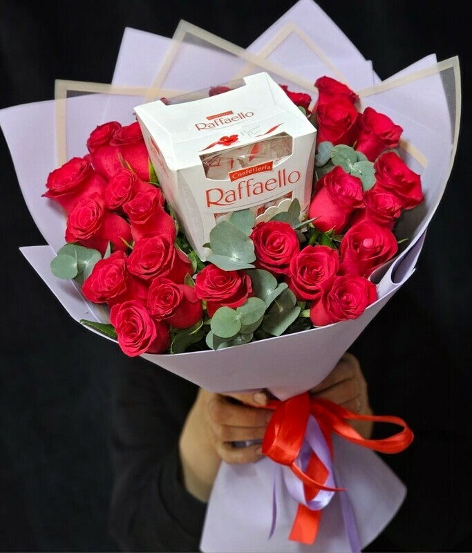 25 roz s evkaliptom, standart