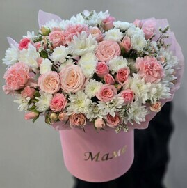 Коробочка цветов "маме"