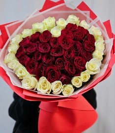 51 роза сердце 