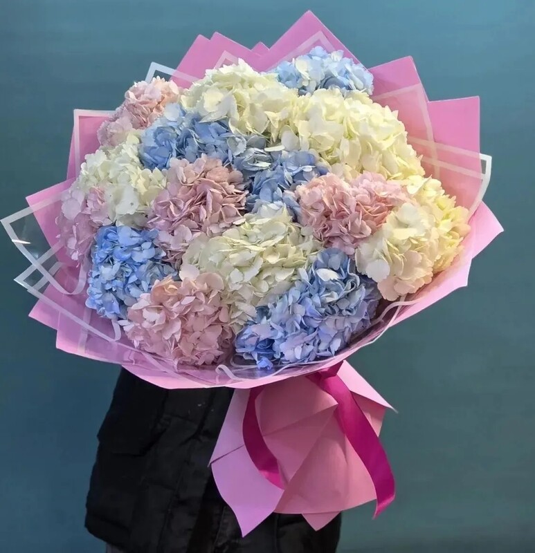 Букет из гортензии , гортензия 