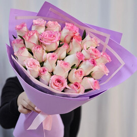 Нежный букет из роз 