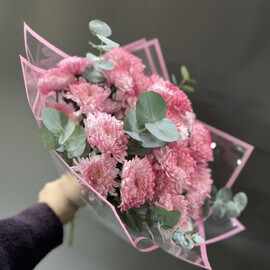 Hrizantemi s evkaliptom