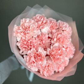 Нежный букет розовые диантусы