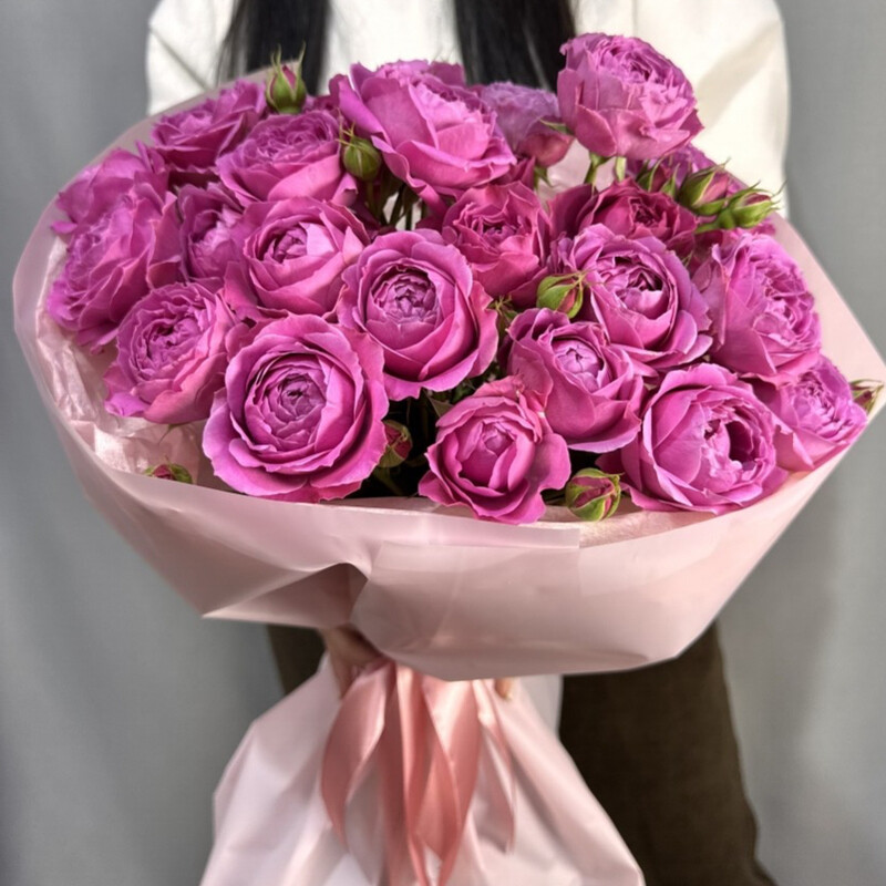 Monobuket kustovih pionovidnih roz, mono buket kustovih roz