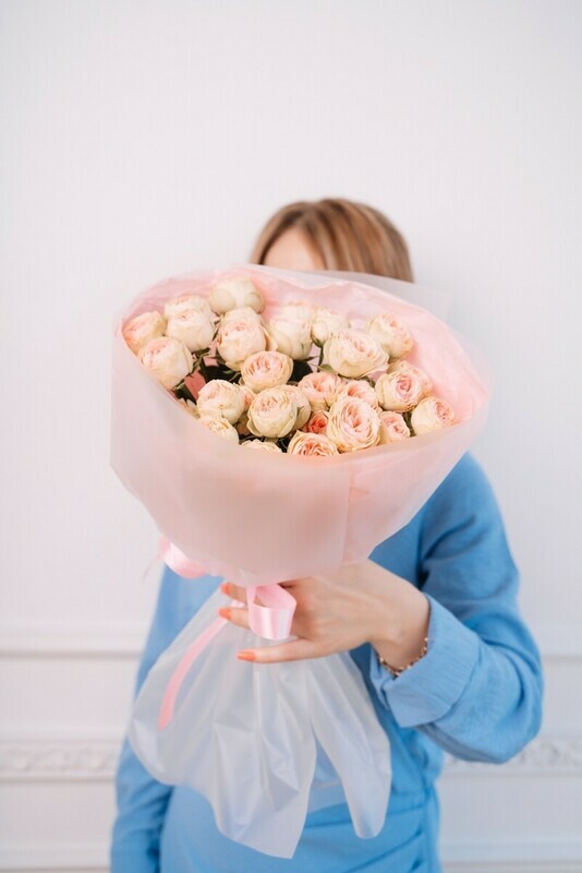 Buket kustovih roz, monobuket kustovih roz