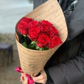 Роза красная 60 см