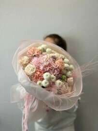 Букет нежные сливки