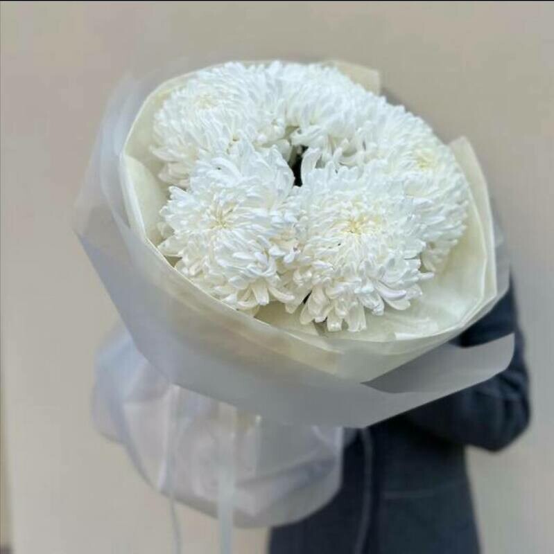 Букет из 9 больших хризантем, стандартный