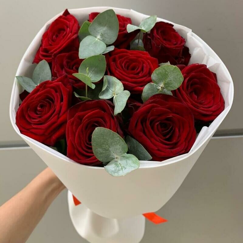 9 roz s evkaliptom, standart