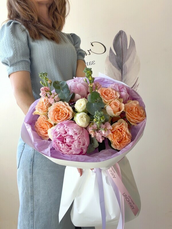 Букет «Солнечная акварель», стандартный