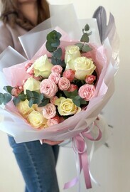 Букет «Карамель из роз»