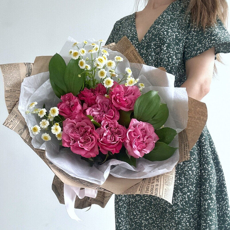 Букет из роз Кантри Блю, стандартный