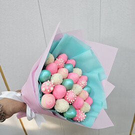 Букет 27 клубник в шоколаде арт. 34810