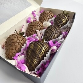 Набор 6 клубник в шоколаде арт. 4025