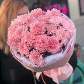 Кружевные хризантемы с пастельным диантусом