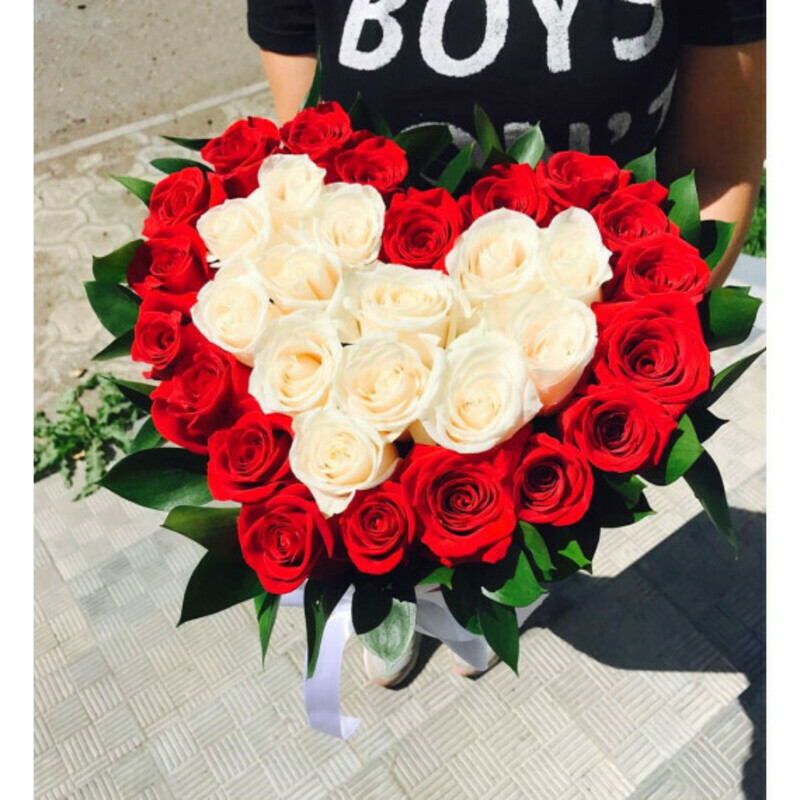 Сердце в лепестках, стандартный