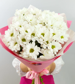 Букет из 5 ромашковых хризантем