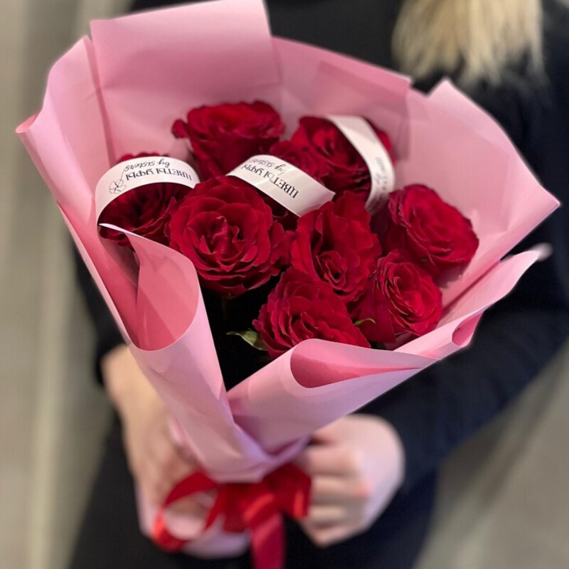 Букет из 9 роз Кении, букет из 9 роз кении