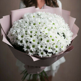 Воздушный букет из ромашек