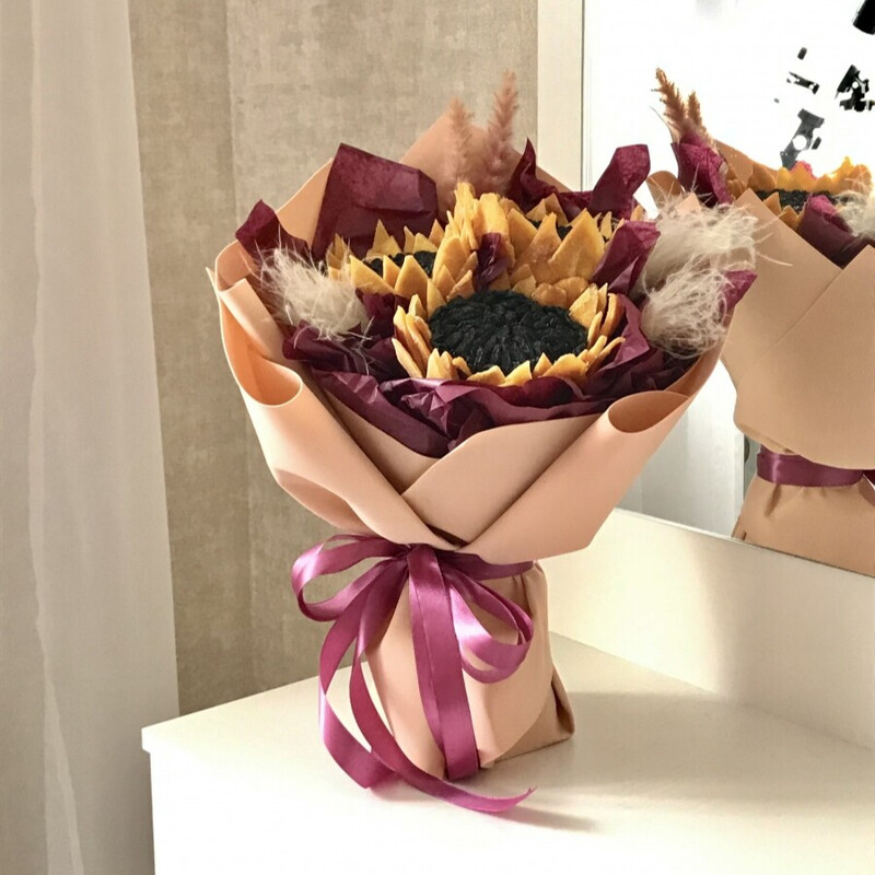 Подсолнухи из сухофруктов, стандартный